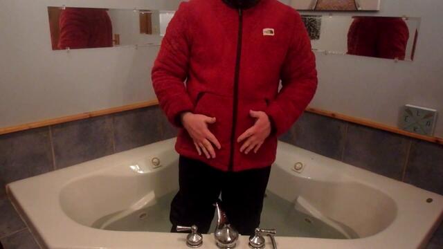 Two North Face fleeces Campshire/Chimborazo wetlook shower/bath!