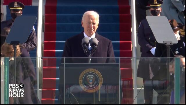 WATCH: Joe Biden gives first speech as president