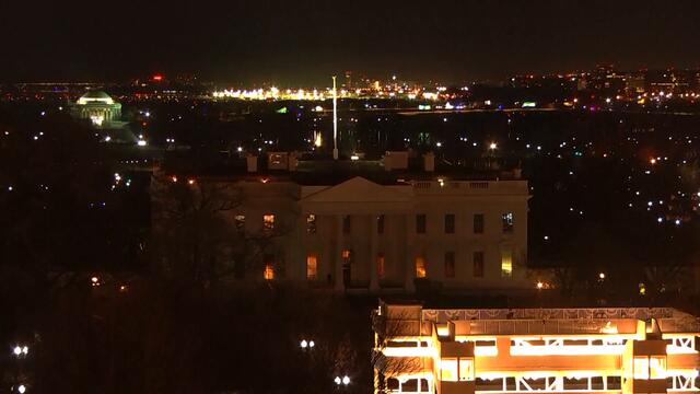 Live: Trump leaves White House for farewell rally at Andrews Air Force Base in final hours