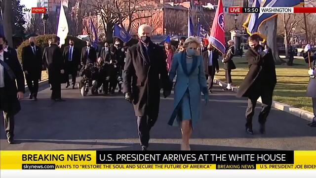 BREAKING: President Joe Biden arrives at the White House