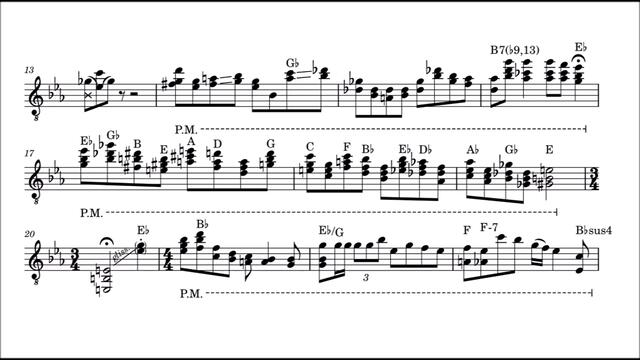 Julian Lage - My Little Suede Shoes Transcription