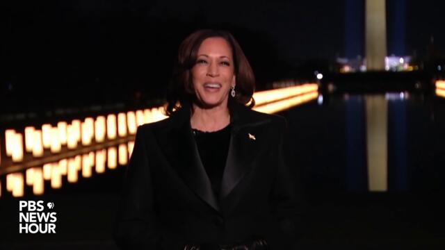 WATCH: Kamala Harris makes first speech as vice president, urges country to 'see beyond the crisis'