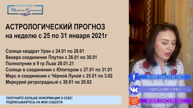 Травмоопасное полнолуние во Льве. Прогноз на неделю с 25 по 31 января 2021 года