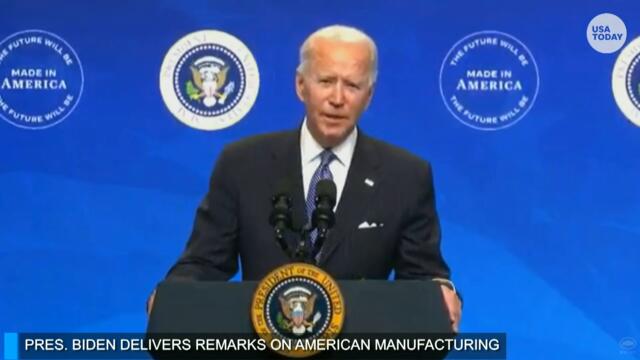 President Biden signs an executive order and delivers remarks on manufacturing | USA TODAY