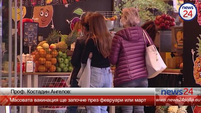 Проф. Ангелов: Масовата ваксинация ще започне през февруари или март
