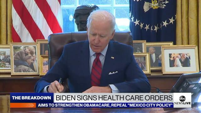 President Biden signs health care orders