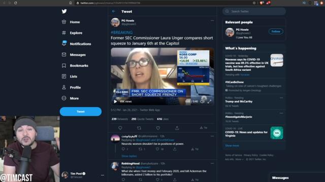 Former SEC Says GameStop Rebellion Like Storming The Capitol, "Police" Need To Stop It, ITS AFRAID