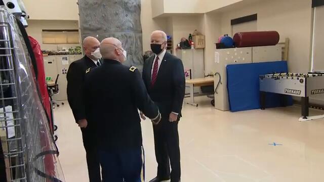 President Joe Biden visits Walter Reed National Military Medical Center