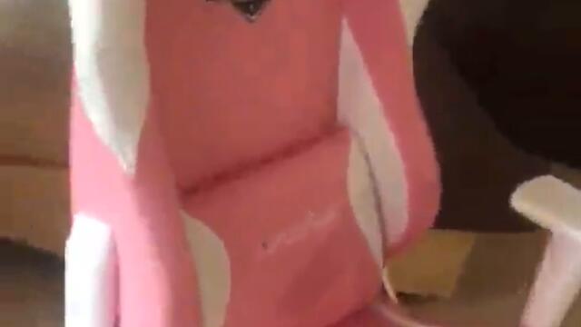 autofull pink bunny gaming chair