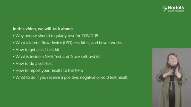 COVID-19 Self-Testing