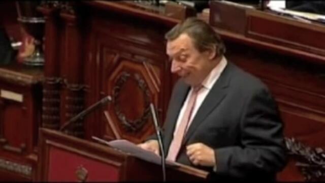 Michel Daerden in de Senaat