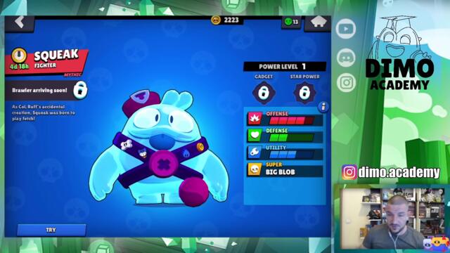 Какъв е Шансът да ни се Падне SQUEAK? Геймплей с НОВИЯ Митичен БРОЛЪР в Brawl Stars