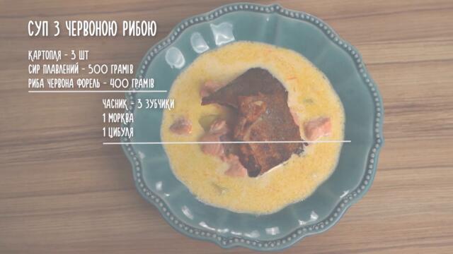 Смачний суп з простих інгредієнтів. Готуєм Суп з червоною рибою.