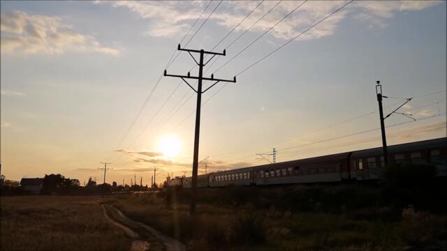 Trainspotting in Bulgaria: Same spot, same time, same train, different days.