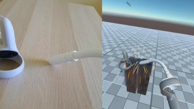 Oculus Quest 2 welding with attachment DEMO