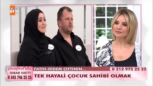 Esra Erol'dan Fatih Didem çiftine müjdeli haber - @Esra Erol'da 28 Mayıs 2021