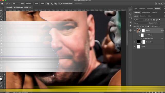 Designing a JAKE PAUL VS TYRON WOODLEY fight poster in Photoshop...