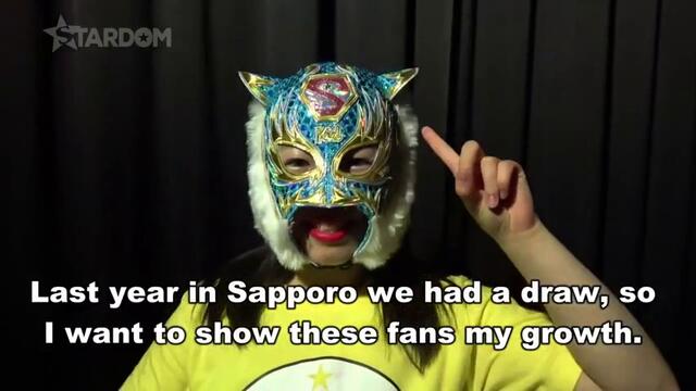 Сая Ийда срещу АЗМ срещу Старлайт Кид (Стардом Уорлд в Сапоро - Нощно шоу)